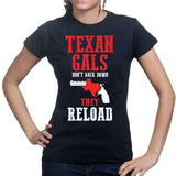 Texan Gals Don't Back Down Ladies T-shirt Style001
