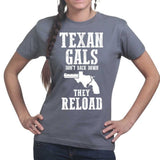 Texan Gals Don't Back Down Ladies T-shirt Style001