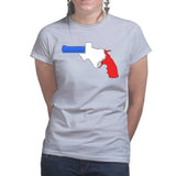 Texas Gun Ladies T-shirt Style001