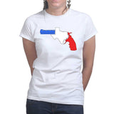 Texas Gun Ladies T-shirt Style001