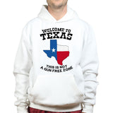 Texas Not a Gun Free Zone Mens Hoodie Style001
