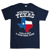 Texas Not a Gun Free Zone Mens T-shirt Style001