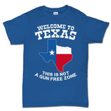 Texas Not a Gun Free Zone Mens T-shirt Style001