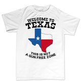 Texas Not a Gun Free Zone Mens T-shirt Style001