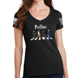 Ladies The Psychos V-Neck T-shirt Style001