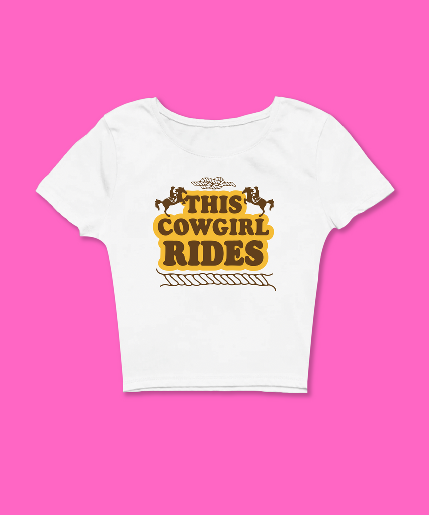 This Cowgirl Rides Baby Tee