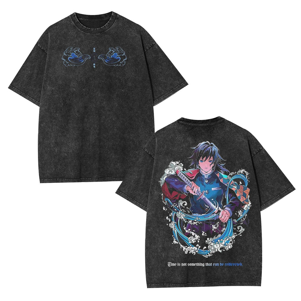 TOMIOKA GIYUU ANIME INSPIRED VINTAGE TEEä¸¨DEMON SLAYER-[DS]