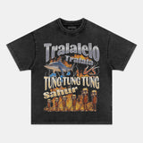 TRALALERO TRALALA  VS TUNG TUNG SAHUR TEE