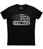 Try That in a Small Town US Flag T-Shirt (O)