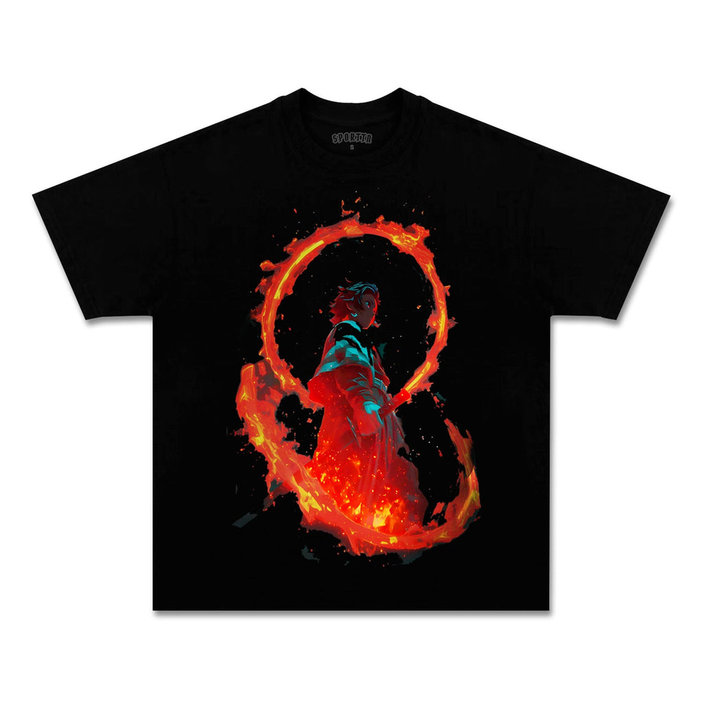 UNISEX ANIME INSPIRED VINTAGE TEEä¸¨DEMON SLAYER-[FRONT]