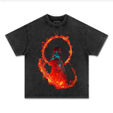 UNISEX ANIME INSPIRED VINTAGE TEEä¸¨DEMON SLAYER-[FRONT]
