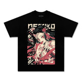 UNISEX ANIME INSPIRED VINTAGE TEEä¸¨DEMON SLAYER-[FRONT] Style002