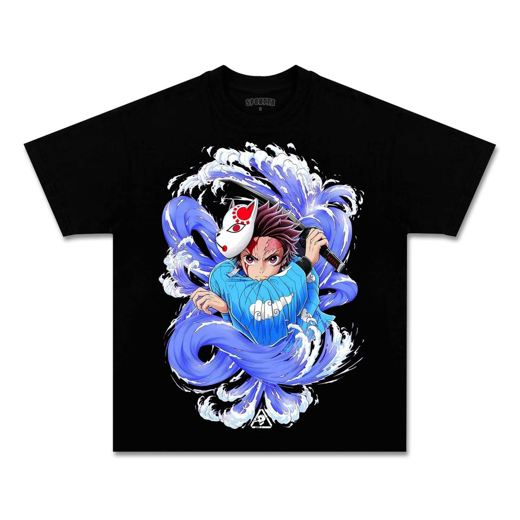 UNISEX ANIME INSPIRED VINTAGE TEEä¸¨DEMON SLAYER-[FRONT] Style003