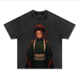 UNISEX ANIME INSPIRED VINTAGE TEEä¸¨DEMON SLAYER-[FRONT] Style004