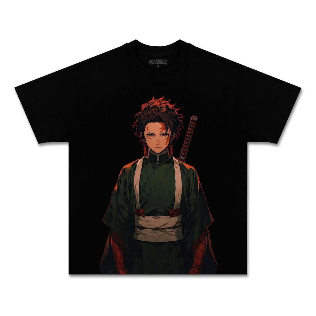 UNISEX ANIME INSPIRED VINTAGE TEEä¸¨DEMON SLAYER-[FRONT] Style004