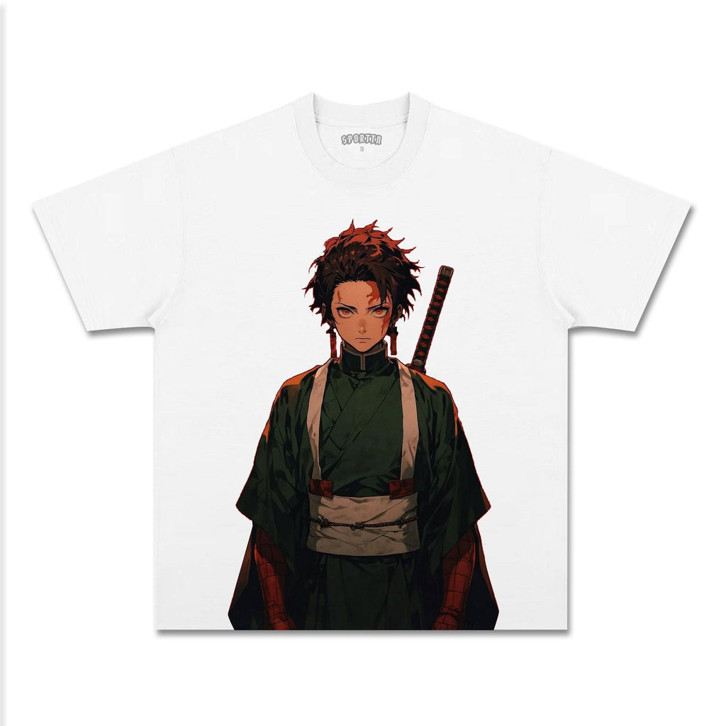 UNISEX ANIME INSPIRED VINTAGE TEEä¸¨DEMON SLAYER-[FRONT] Style004