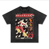UNISEX ANIME INSPIRED VINTAGE TEEä¸¨POKÃ©MON-[FRONT] Style001