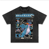 UNISEX ANIME INSPIRED VINTAGE TEEä¸¨POKÃ©MON-[FRONT] Style002