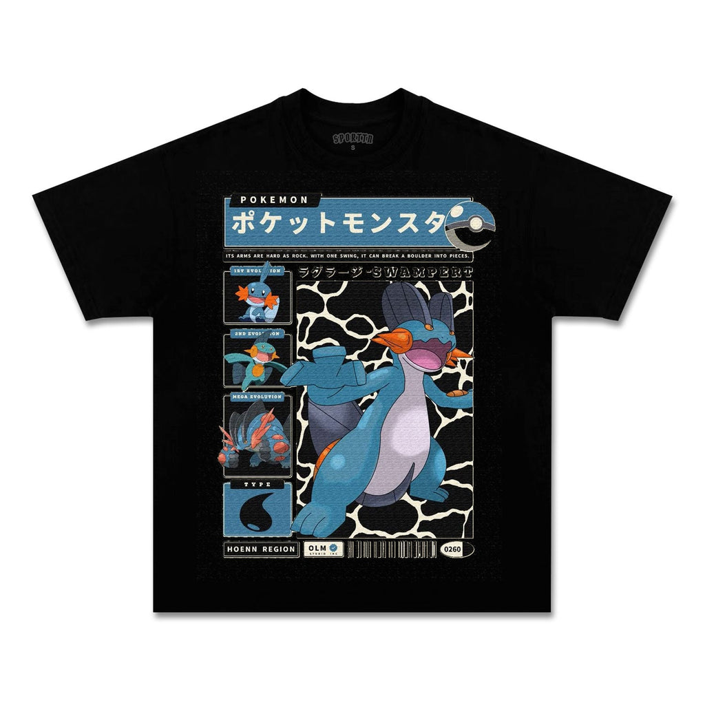 UNISEX ANIME INSPIRED VINTAGE TEEä¸¨POKÃ©MON-[FRONT] Style002