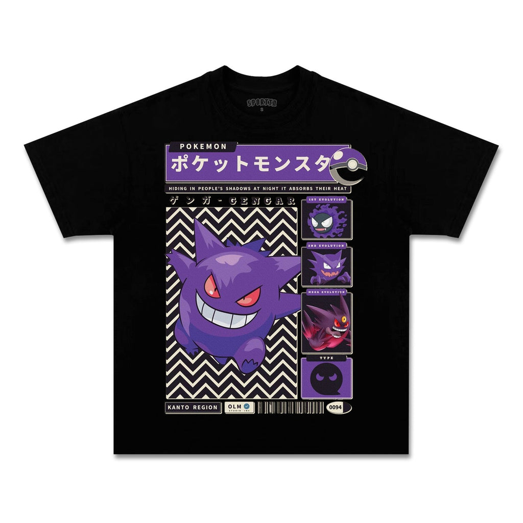 UNISEX ANIME INSPIRED VINTAGE TEEä¸¨POKÃ©MON-[FRONT] Style005