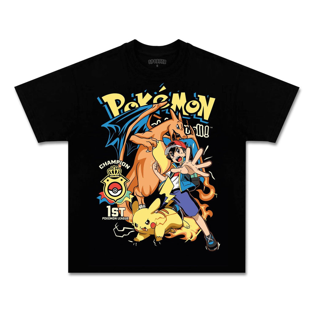 UNISEX ANIME INSPIRED VINTAGE TEEä¸¨POKÃ©MON-[FRONT] Style006