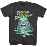 Universal Monsters Creature Smoke Solid Adult Short Sleeve T-Shirt