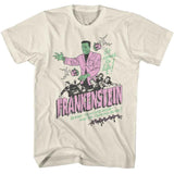 Universal Monsters - It Comes To Life - American Classics - Solid Off-White Adult Short Sleeve T-Shirt