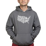 US Guns Map Mens Hoodie Style001