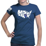 Ladies USA Strong T-shirt Style001