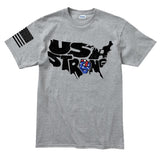 Mens USA Strong T-shirt Style001
