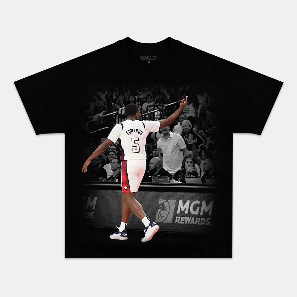 USA TEAM-ANTHONY EDWARDS VINTAGE TEE Style001