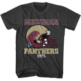 USFL - Panthers - Gray Front Print Short Sleeve Solid Adult T-Shirt
