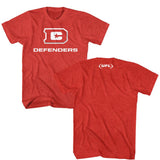 USFL - Dc Defenders - American Classics - Adult Heather Short Sleeve T-Shirt