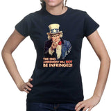 Uncle Sam Second Amendment Ladies T-shirt Style001
