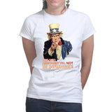 Uncle Sam Second Amendment Ladies T-shirt Style001