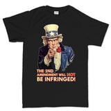 Uncle Sam Second Amendment Mens T-shirt Style001
