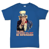 Uncle Sam Second Amendment Mens T-shirt Style001