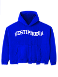 â˜… LIMITED â˜… Vestiphobia Uneven Cut Boxy Hoodie Streetwear Vintage Y2K Fashion