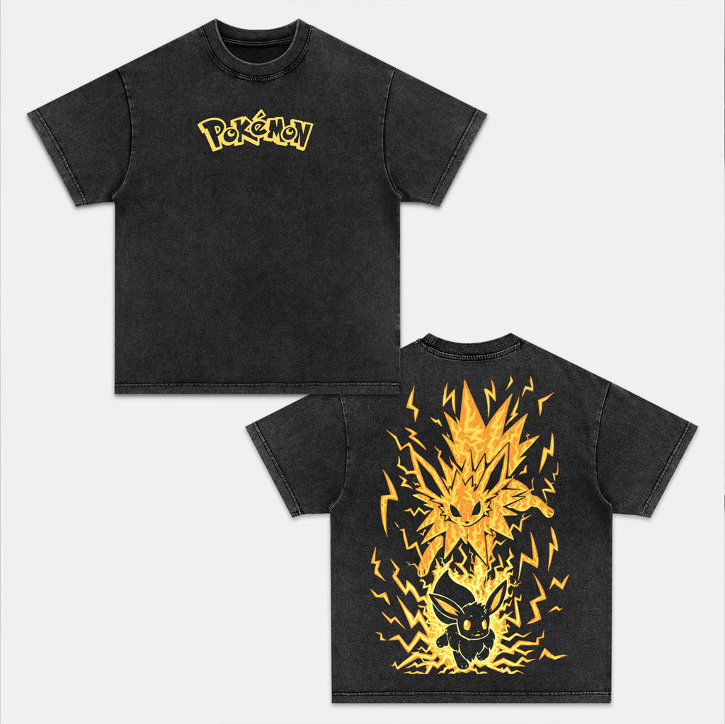 UNISEX ANIME INSPIRED VINTAGE OVERSIZED TEEä¸¨POKEÌMON-[DS] Style002