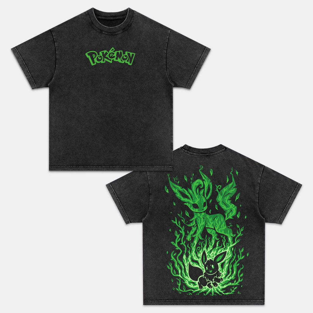 UNISEX ANIME INSPIRED VINTAGE OVERSIZED TEEä¸¨POKEÌMON-[DS] Style003