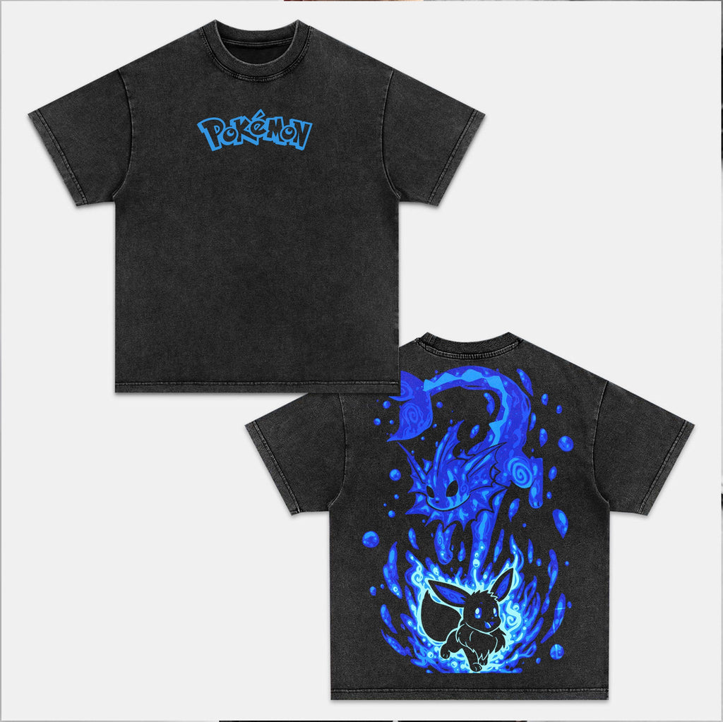 UNISEX ANIME INSPIRED VINTAGE OVERSIZED TEEä¸¨POKEÌMON-[DS] Style004