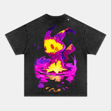 UNISEX POKÃ‰MON ANIME INSPIRED VINTAGE T-SHIRT 7.8-[BACK]