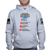 The Four Rules of Pew Pew Hoodie