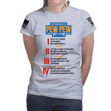 The Four Rules of Pew Pew Ladies T-shirt Style001
