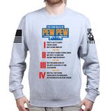 The Four Rules of Pew Pew Sweatshirt Style001