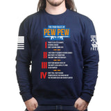 The Four Rules of Pew Pew Sweatshirt Style001