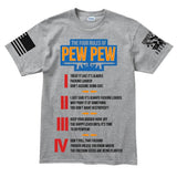 The Four Rules of Pew Pew Men's T-shirt Style001