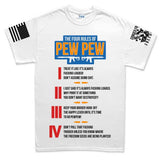 The Four Rules of Pew Pew Men's T-shirt Style001