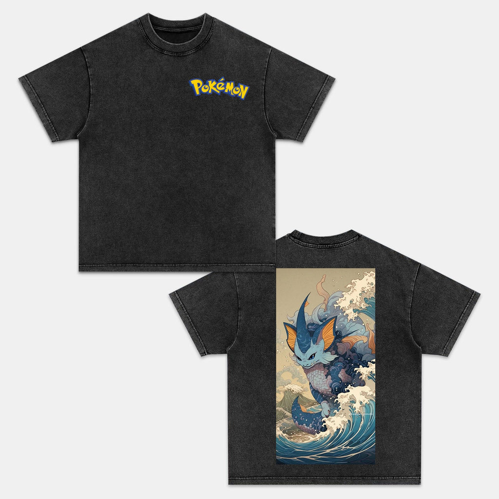 VAPOREON UNISEX ANIME INSPIRED VINTAGE T-SHIRTä¸¨POKÃ‰MON-[DS]
