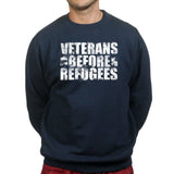 Veterans Before Refugees Sweatshirt Style001